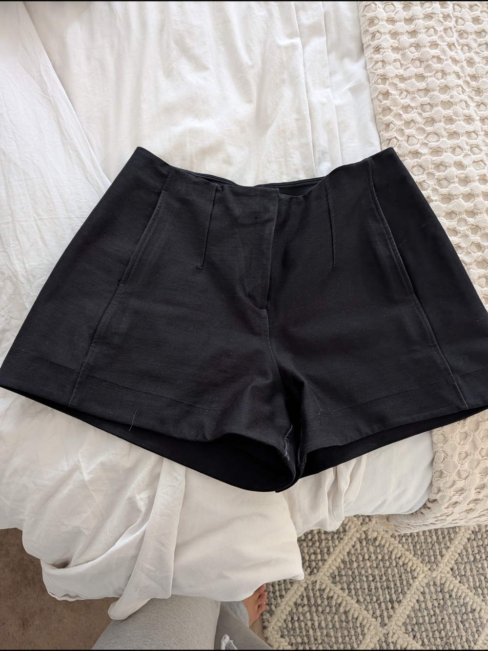 lululemon athletica Black High-Waist Tailored Shorts